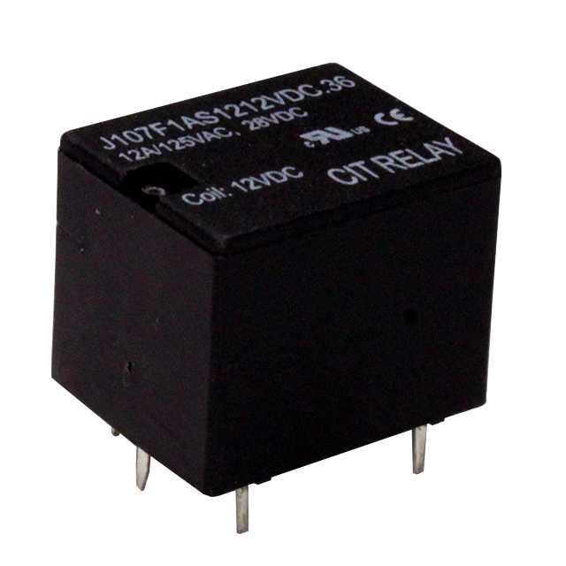 J107F1AS1212VDC.36 CIT Relay and Switch  Power Relays Over 2 Amps